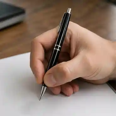 Personalized Premium Metal Ball Pen with Name Engraving – Black
